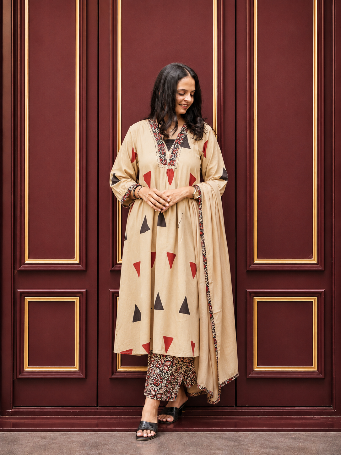 Premium Printed Straight Kurta Set