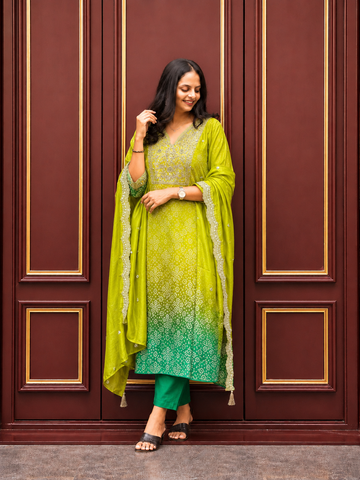 Premium Embroidered Straight Kurta Set