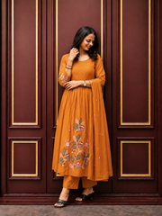 Premium Embroidered Cotton Kurta Set