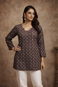 Printed Cotton Short Top | Daily Wear