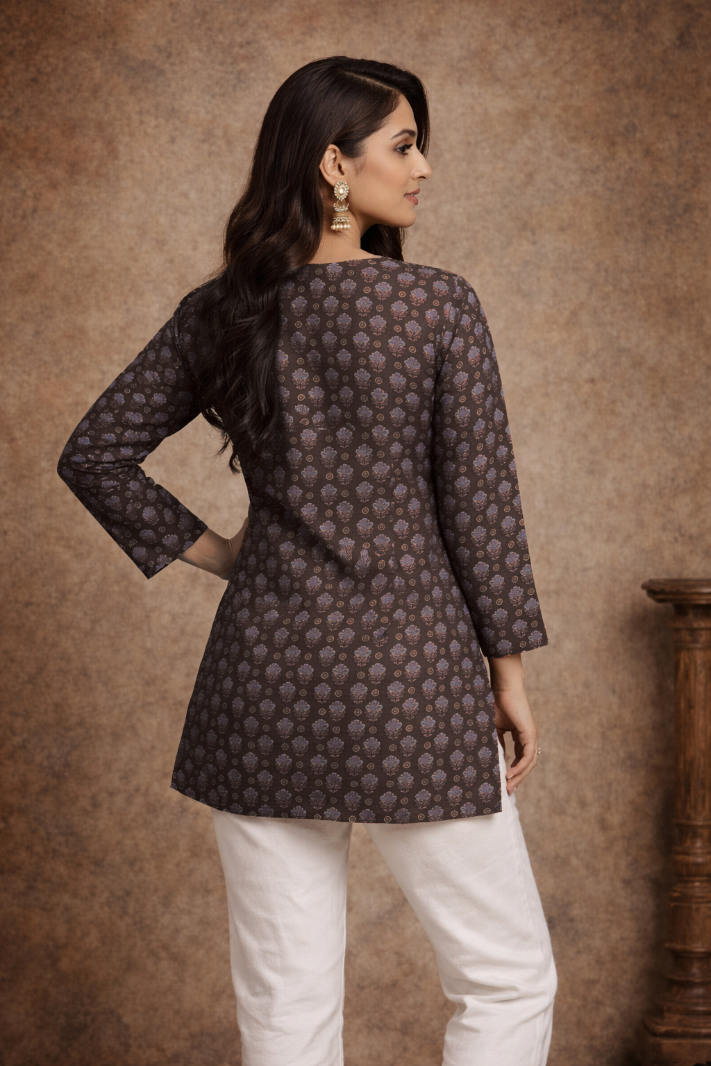 Printed Cotton Short Top | Daily Wear