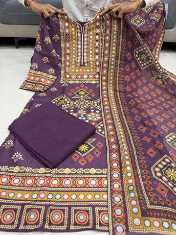 Brown Ethnic Printed Kurta Pant Set