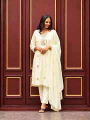 Premium Embroidered Mirror Work  Kurta Set