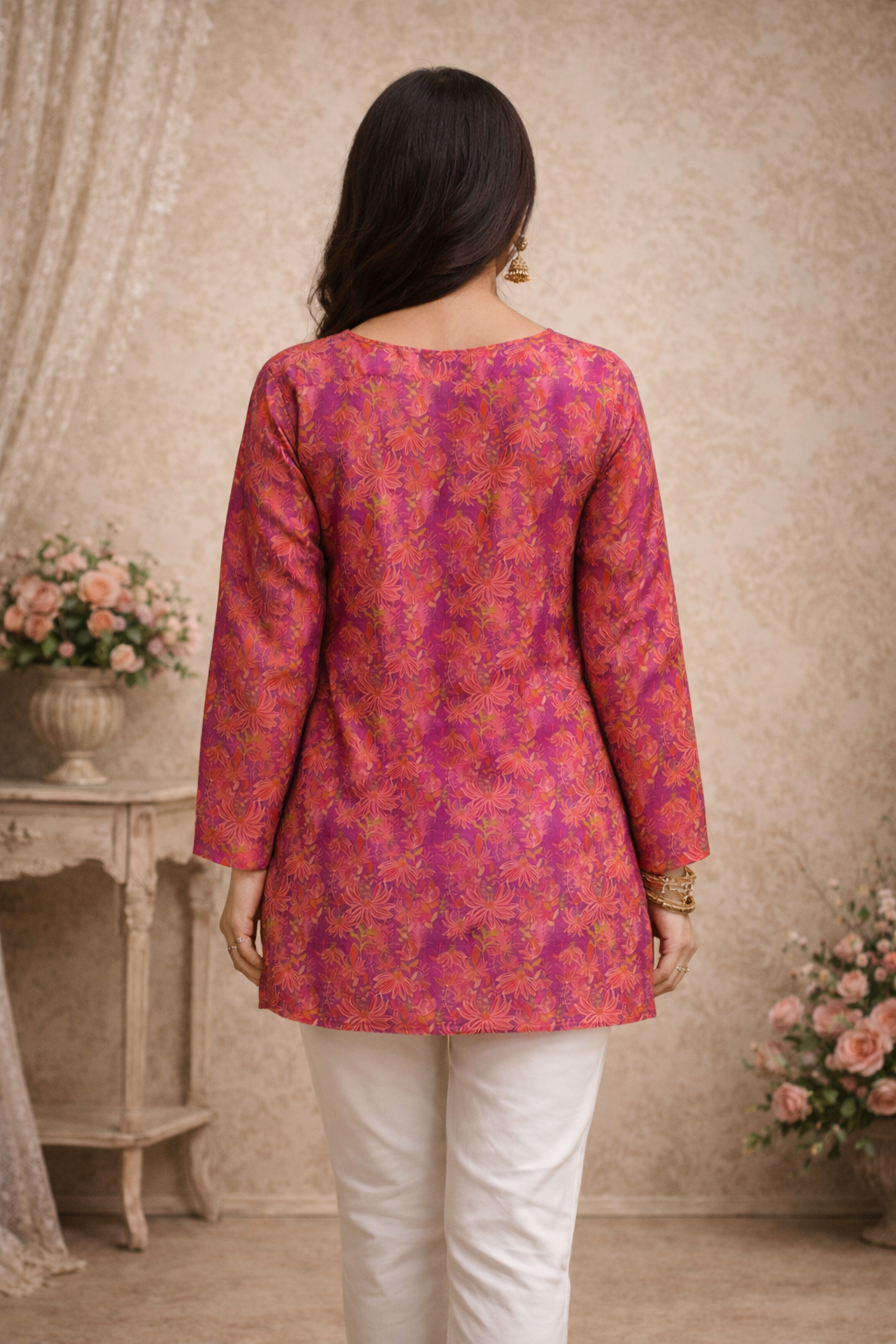 Printed Cotton Short Top | Daily Wear
