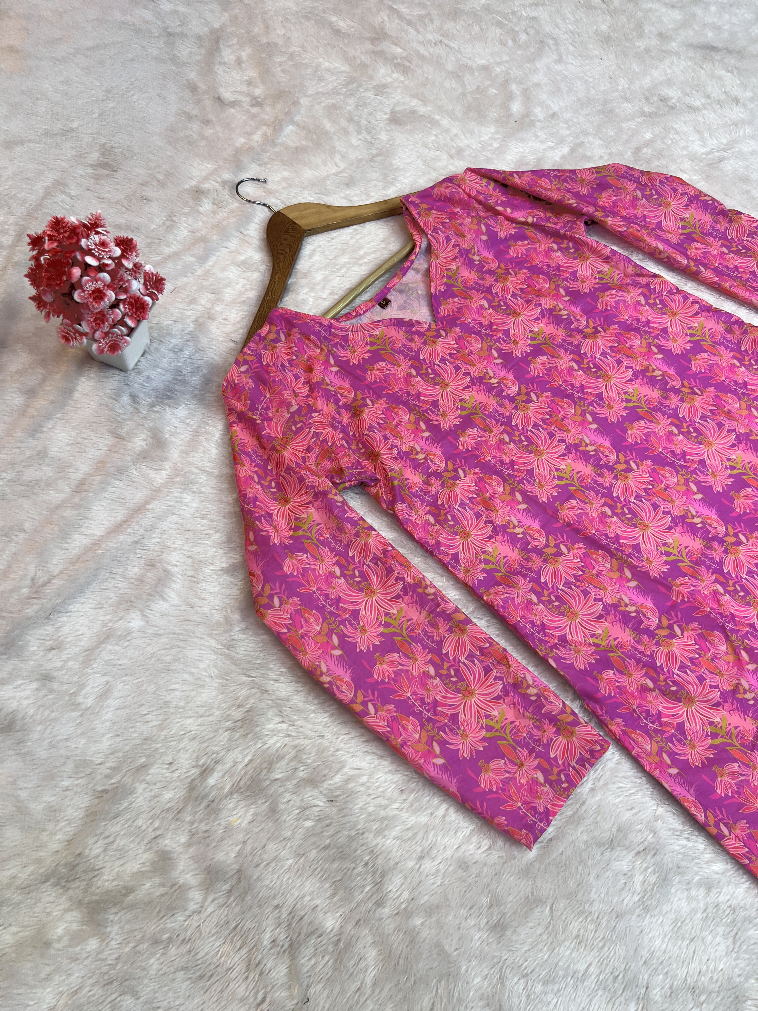Printed Cotton Short Top | Daily Wear