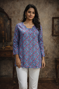 Printed Cotton Short Top | Daily Wear