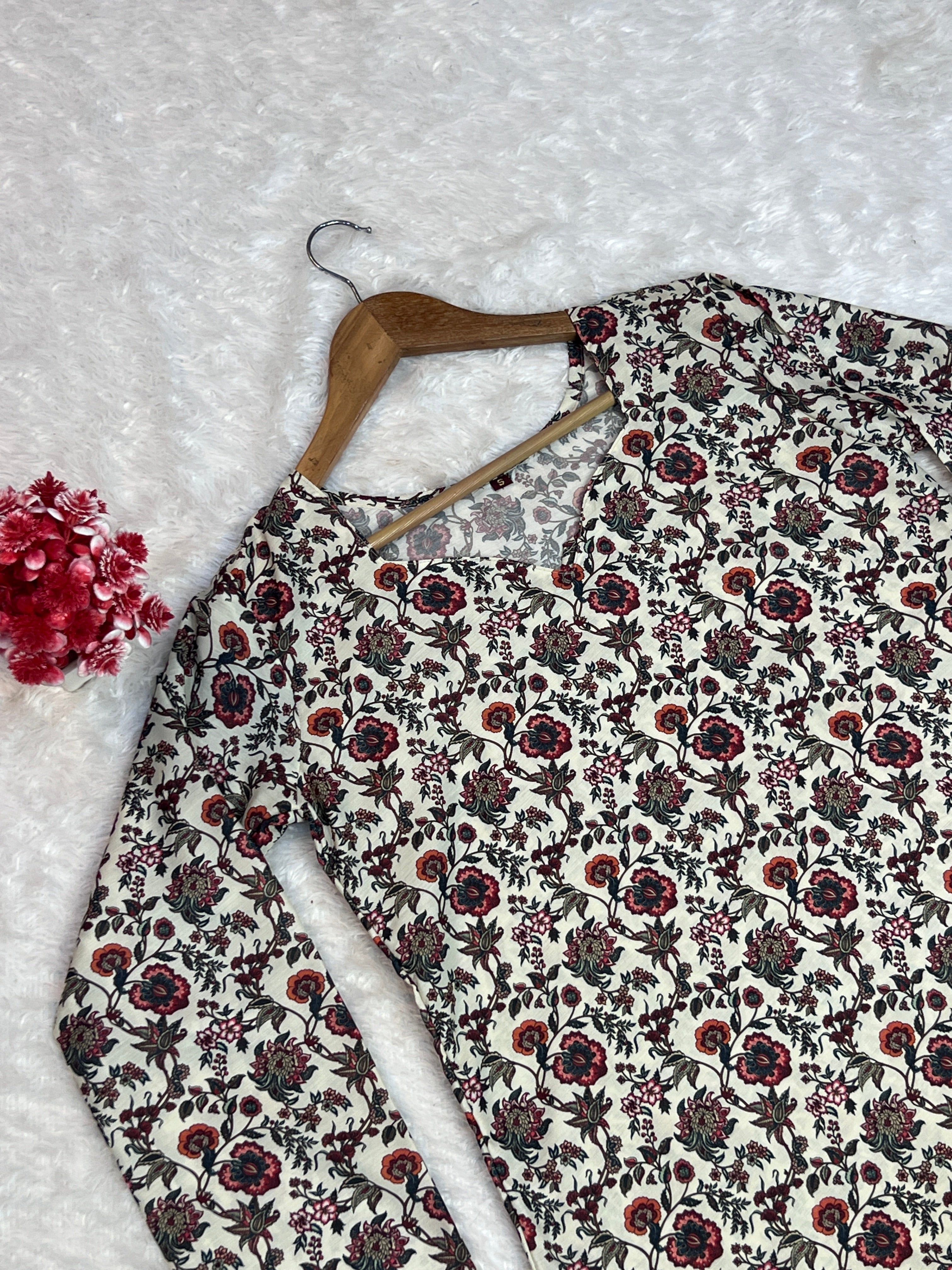 Printed Cotton Short Top | Daily Wear
