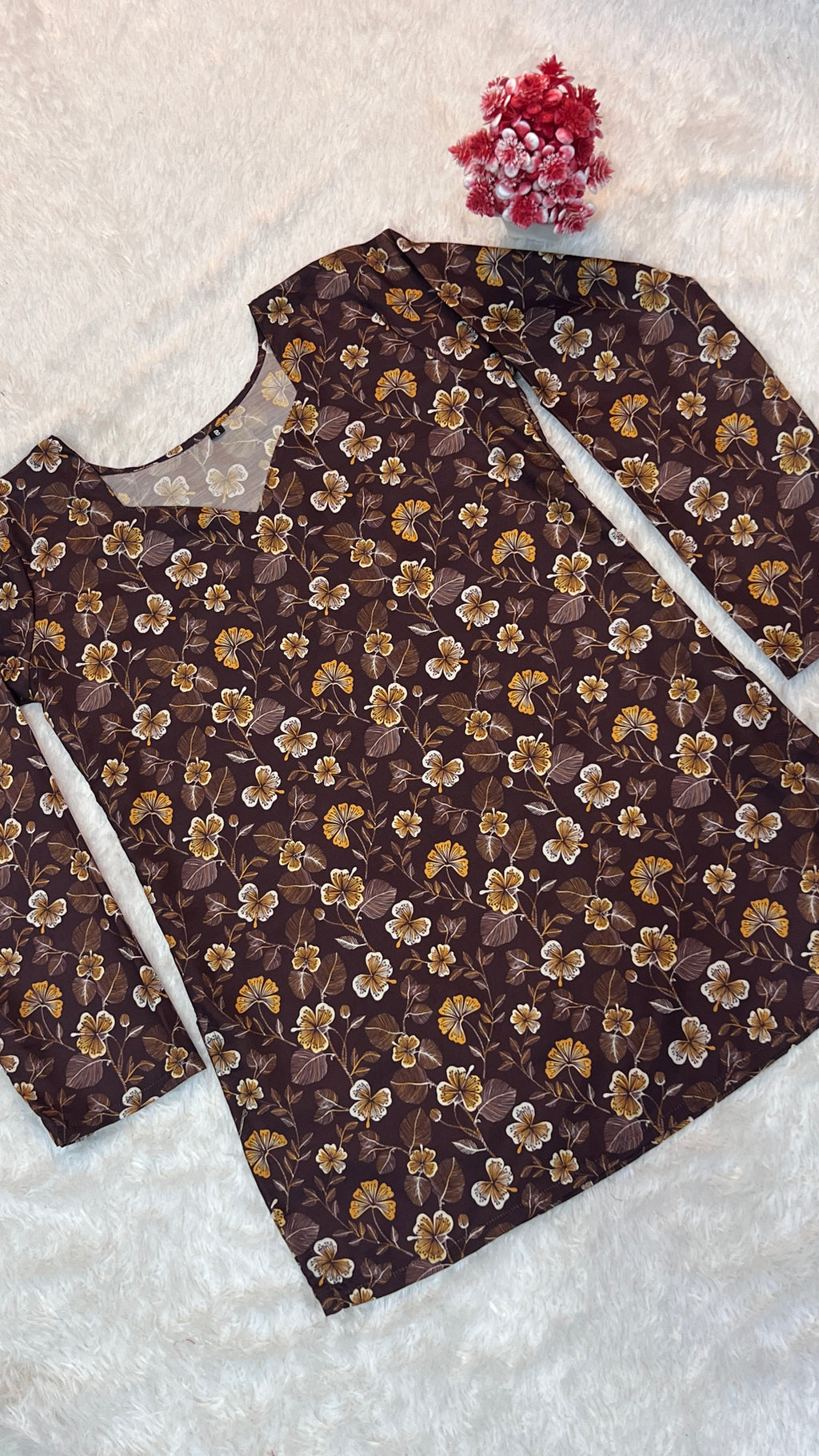 Printed Cotton Short Top | Daily Wear