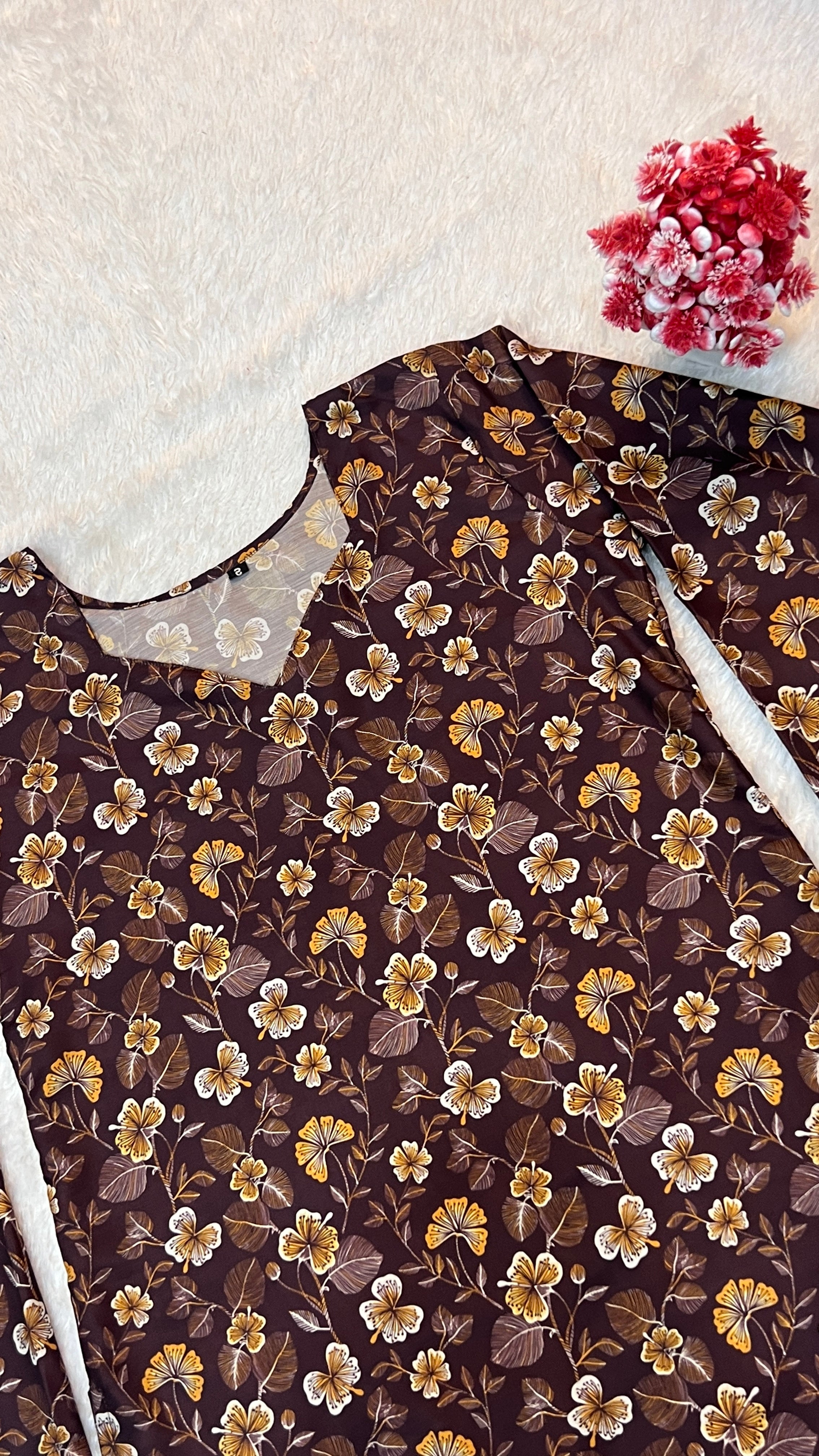 Printed Cotton Short Top | Daily Wear