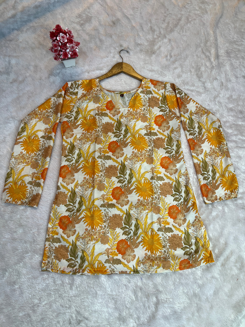 Printed Cotton Short Top | Daily Wear