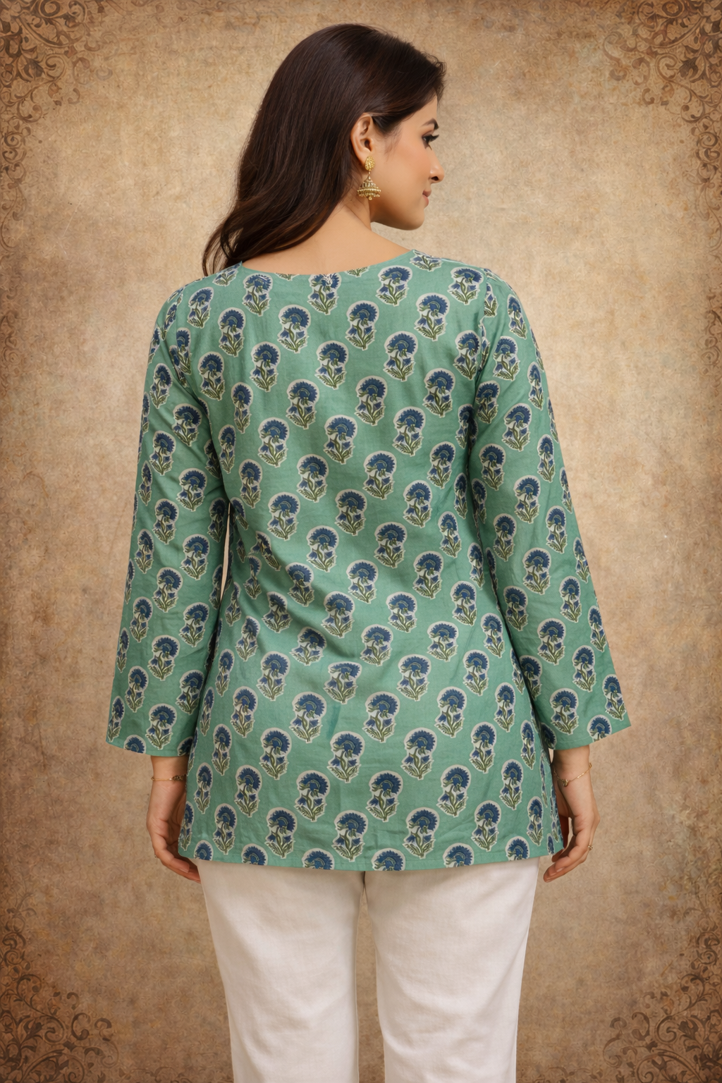 Printed Cotton Short Top | Daily Wear