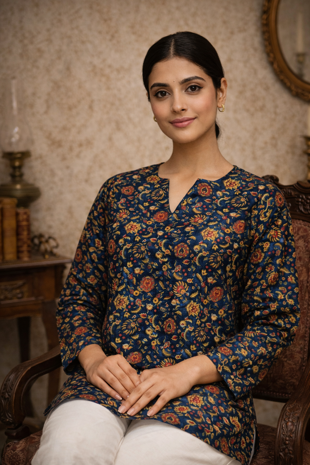 Printed Cotton Short Top | Daily Wear