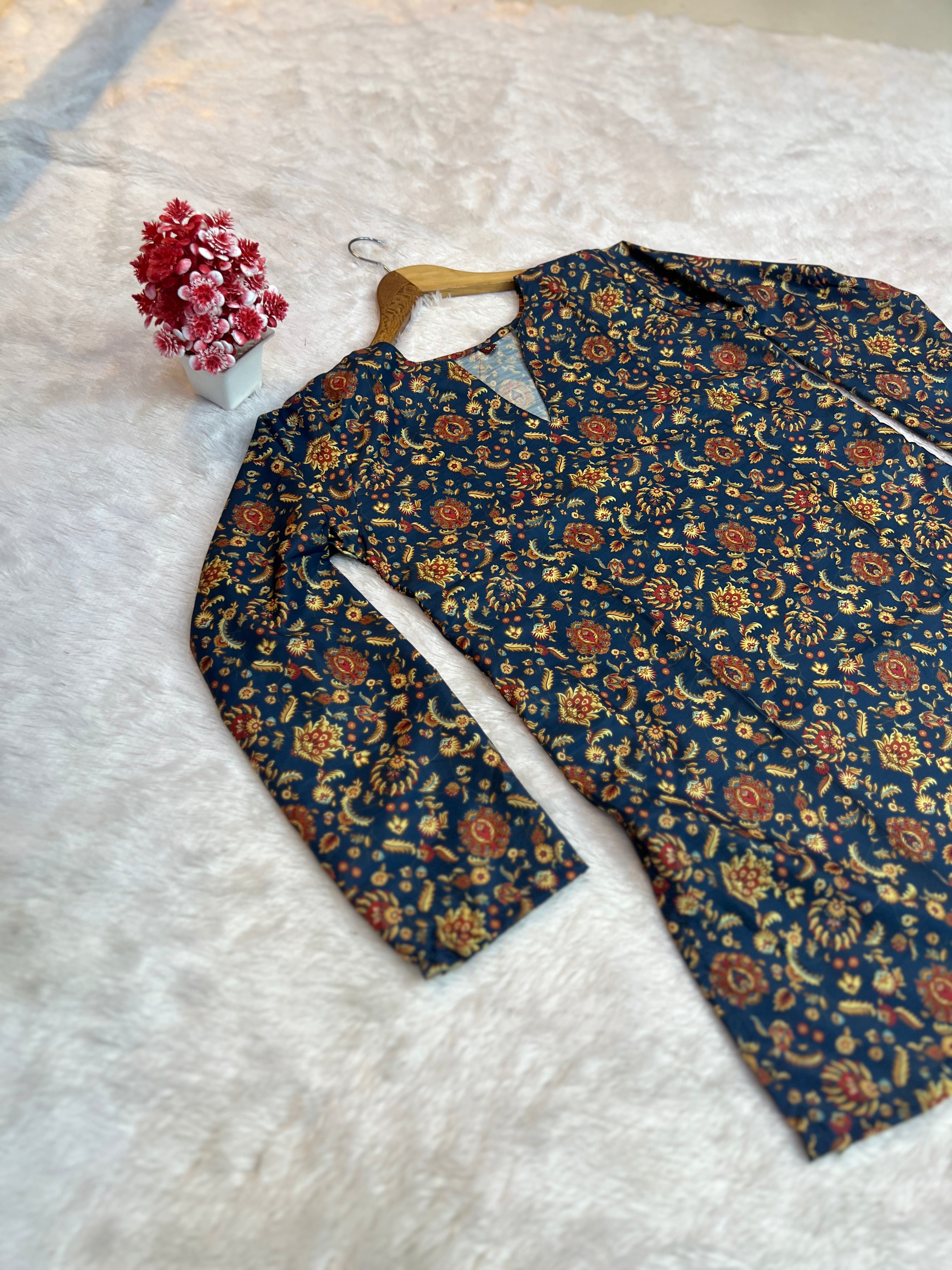 Printed Cotton Short Top | Daily Wear