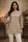 Printed Cotton Short Top | Daily Wear