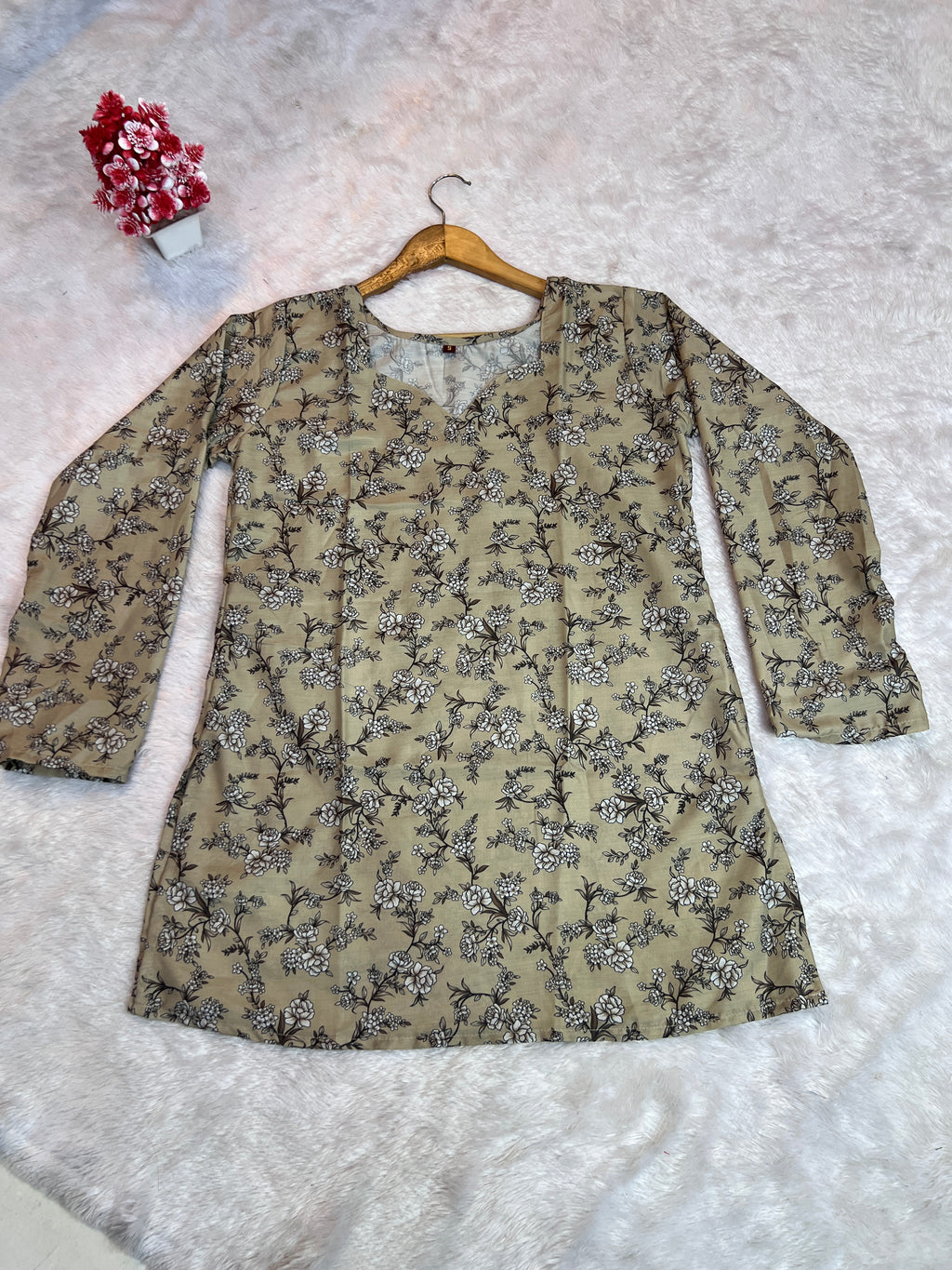Printed Cotton Short Top | Daily Wear