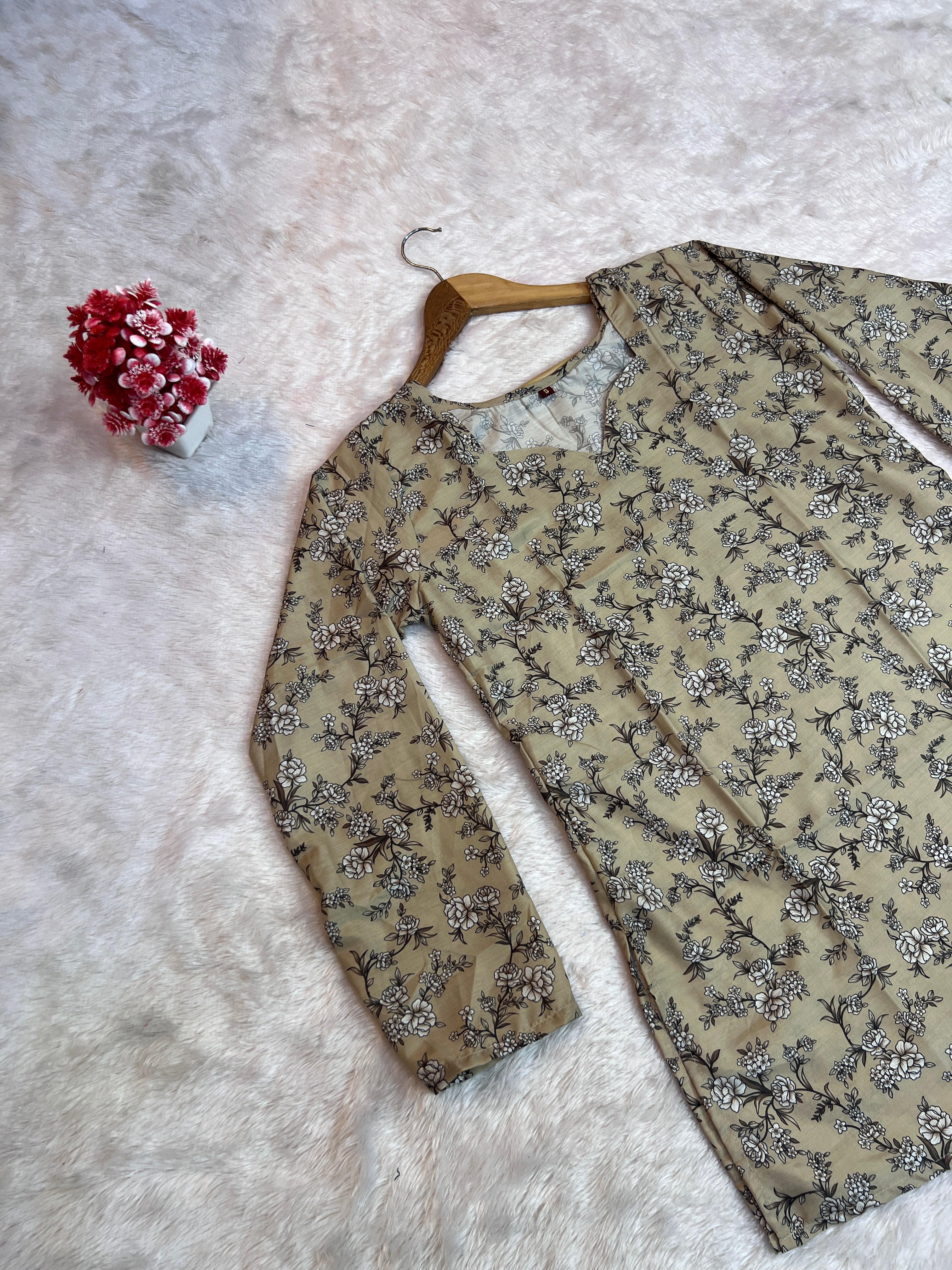 Printed Cotton Short Top | Daily Wear