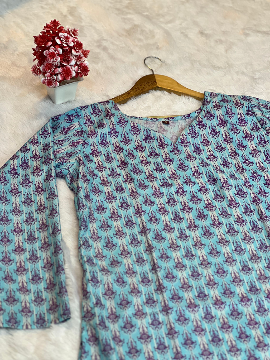 Printed Cotton Short Top | Daily Wear