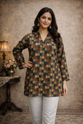 Printed Cotton Short Top | Daily Wear