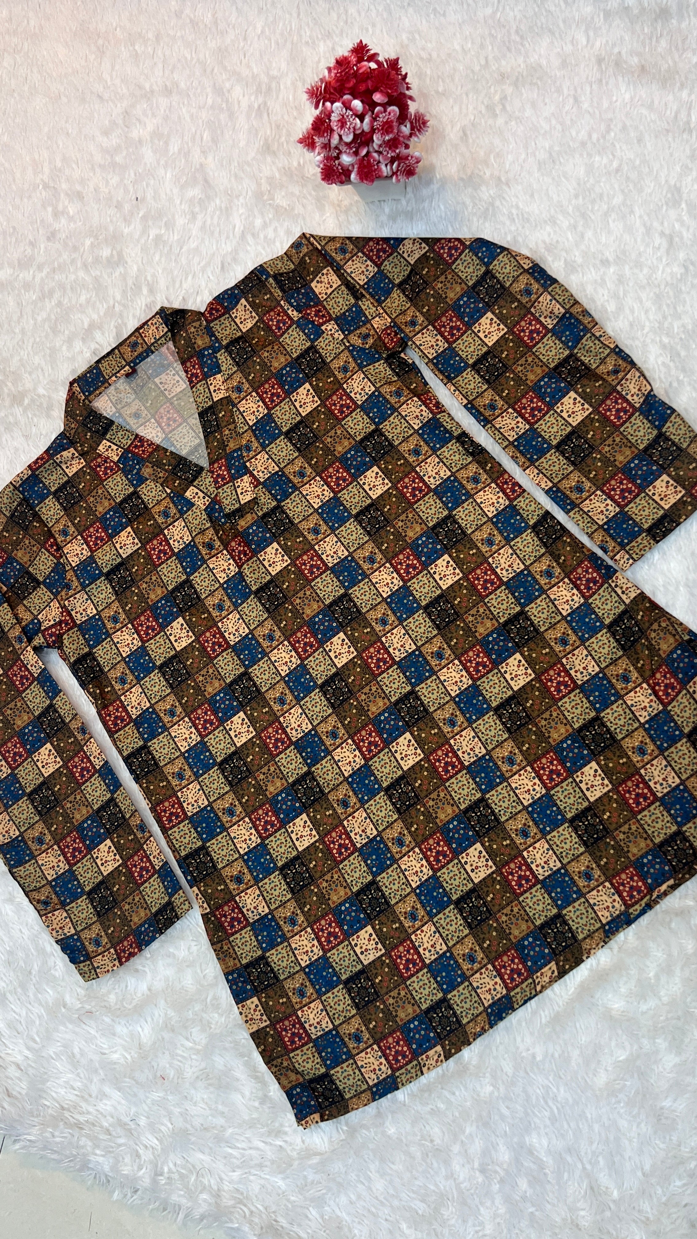 Printed Cotton Short Top | Daily Wear