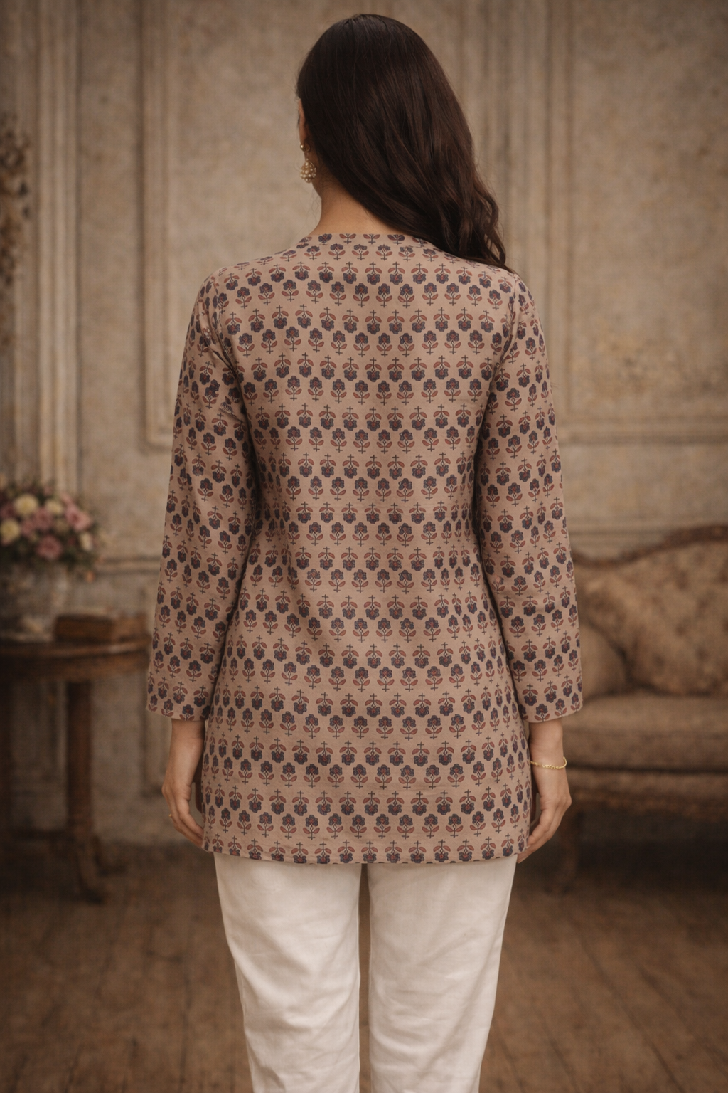 Printed Cotton Short Top | Daily Wear