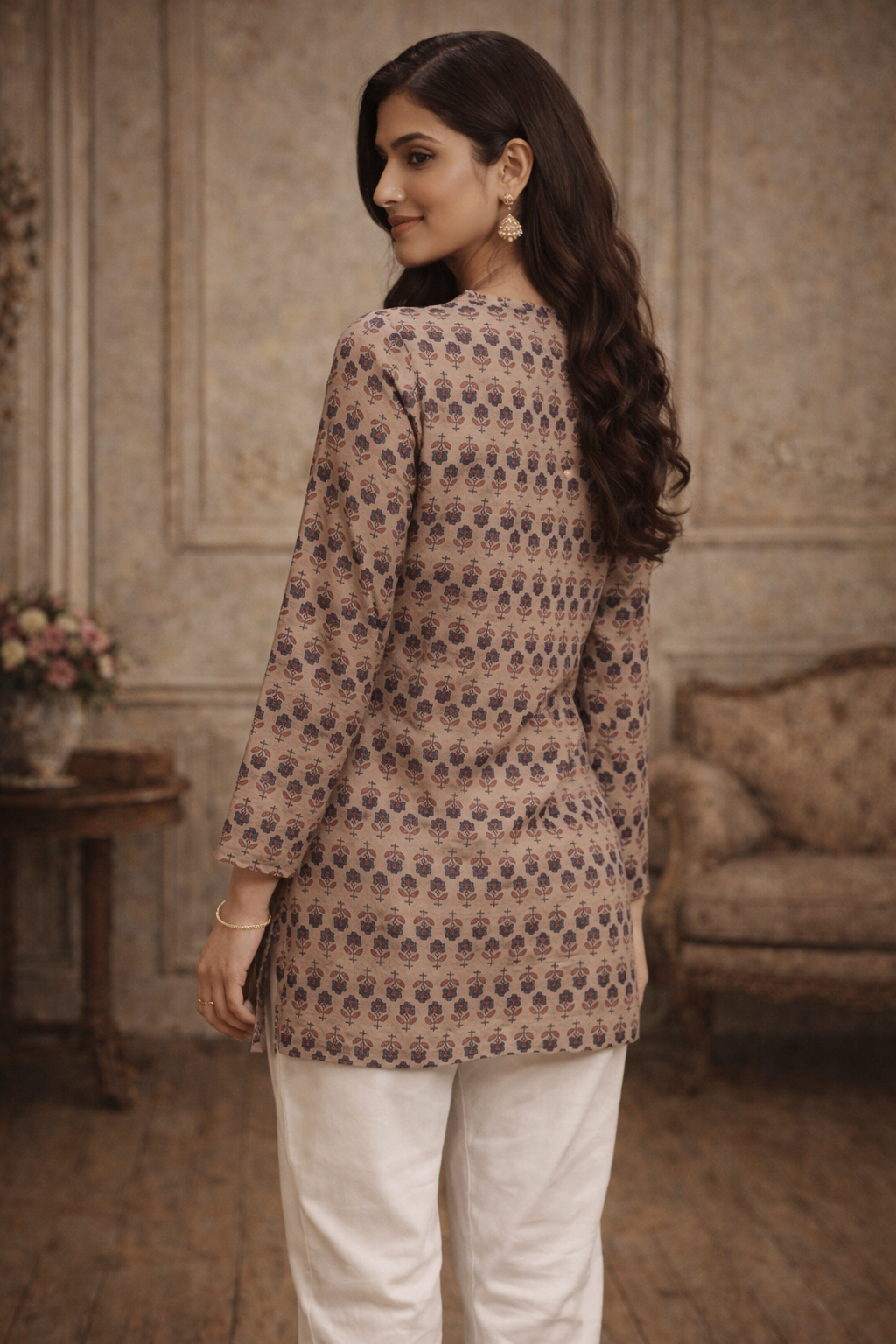 Printed Cotton Short Top | Daily Wear