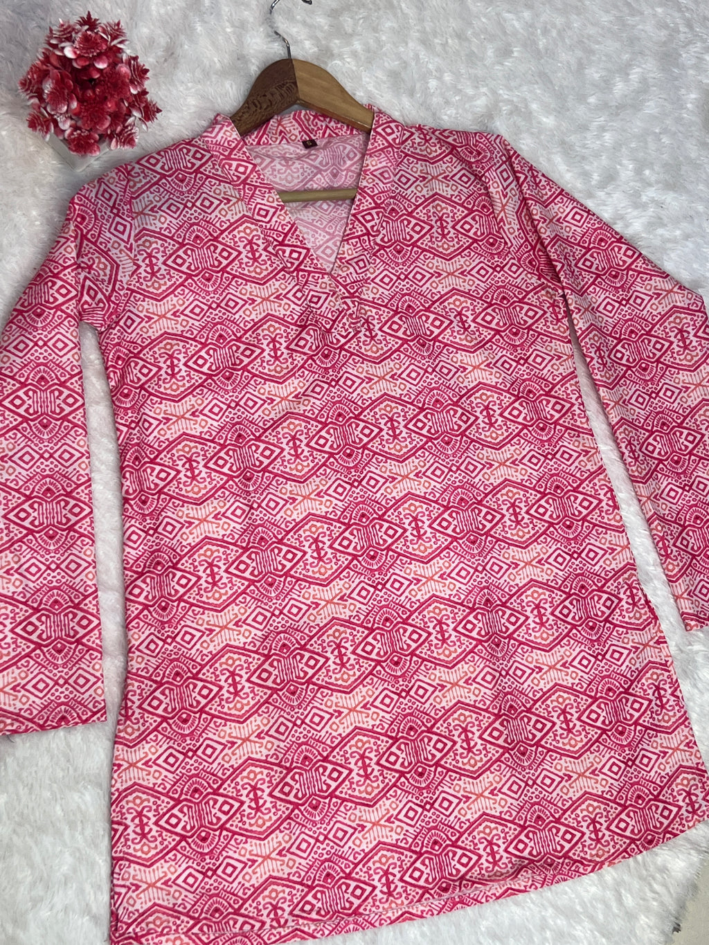 Printed Cotton Short Top | Daily Wear