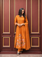 Premium Embroidered Cotton Kurta Set
