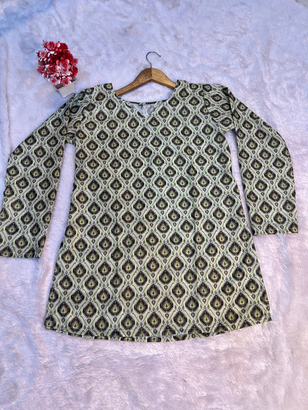 Printed Cotton Short Top | Daily Wear