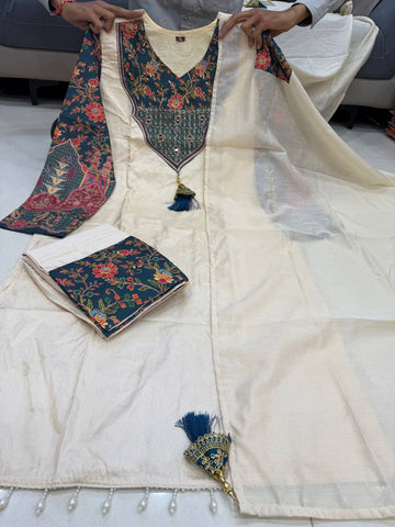 Premium Embroidered Straight Kurta Set