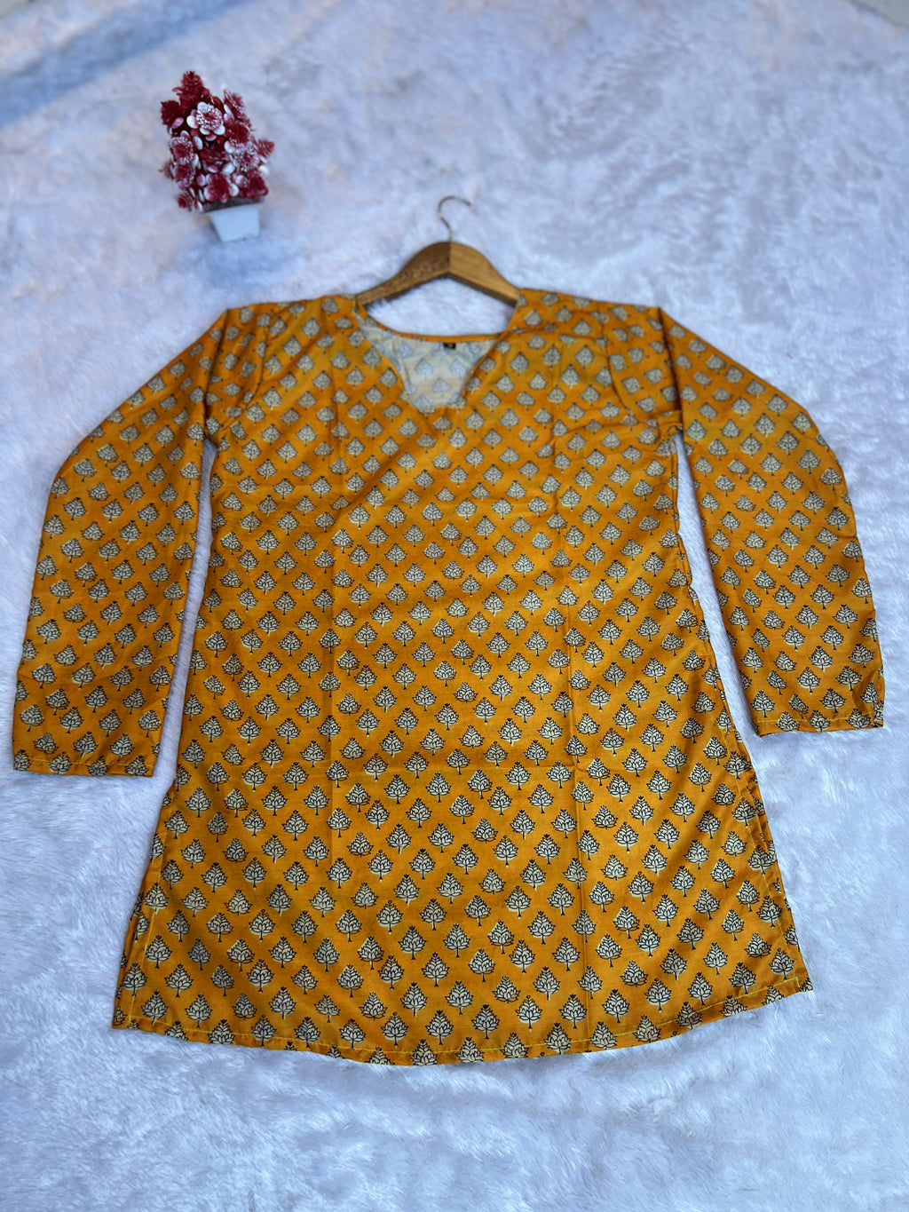 Printed Cotton Short Top | Daily Wear