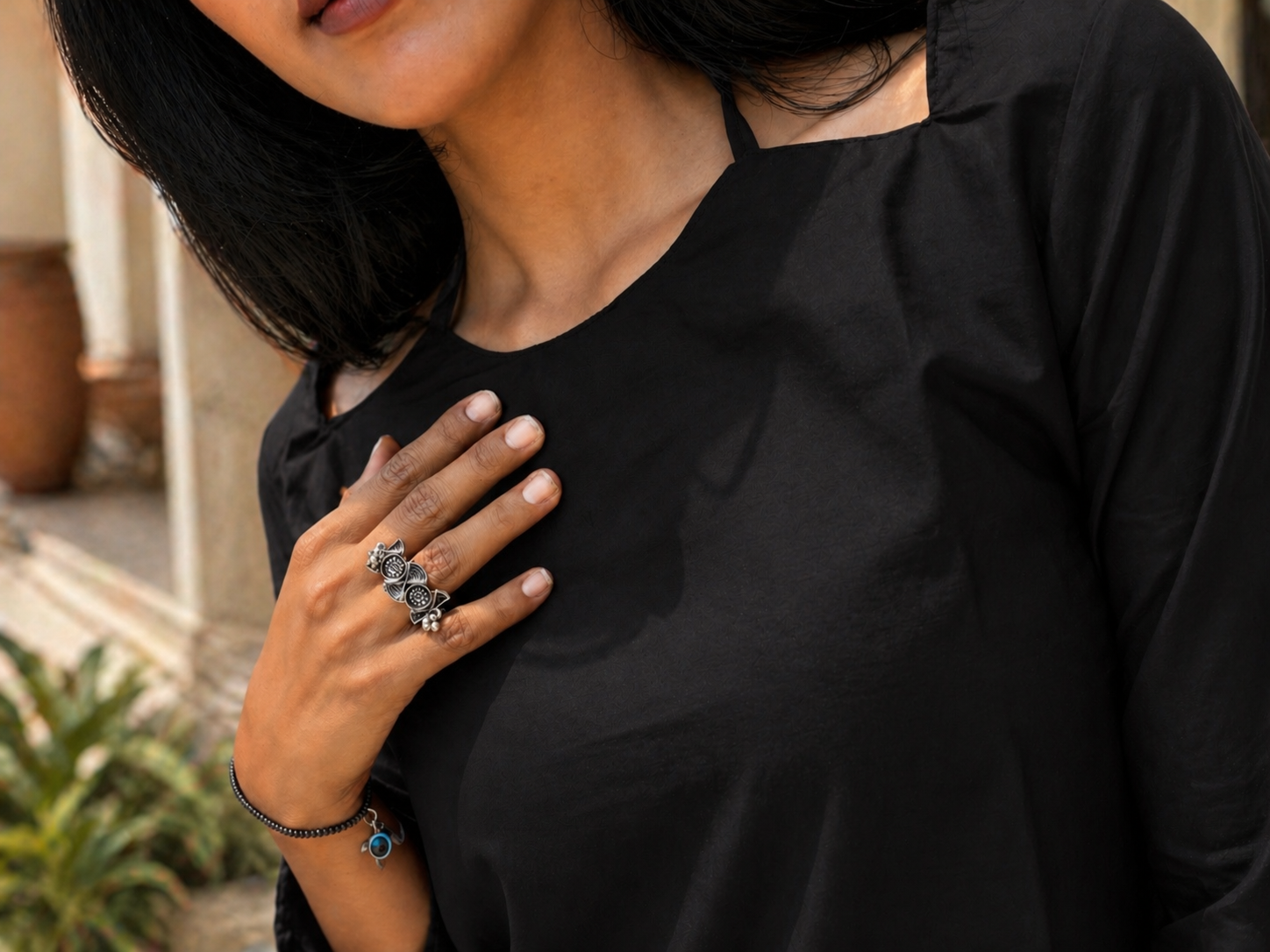 Premium Solid Straight Kurti Top | Round Neck | Full Sleeves