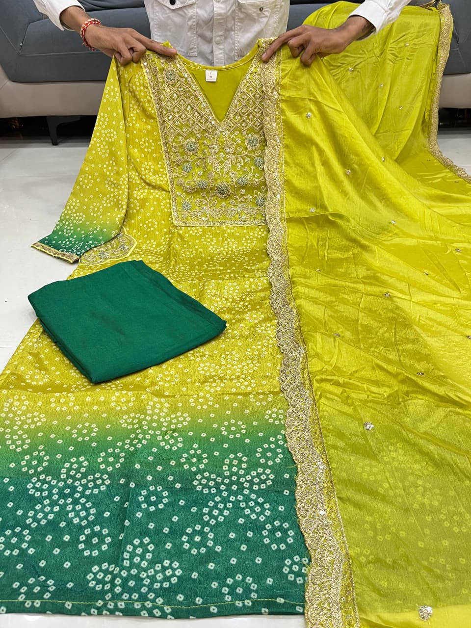 Premium Embroidered Straight Kurta Set