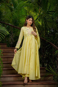 Women's Embroidered Anarkali Kurta Set