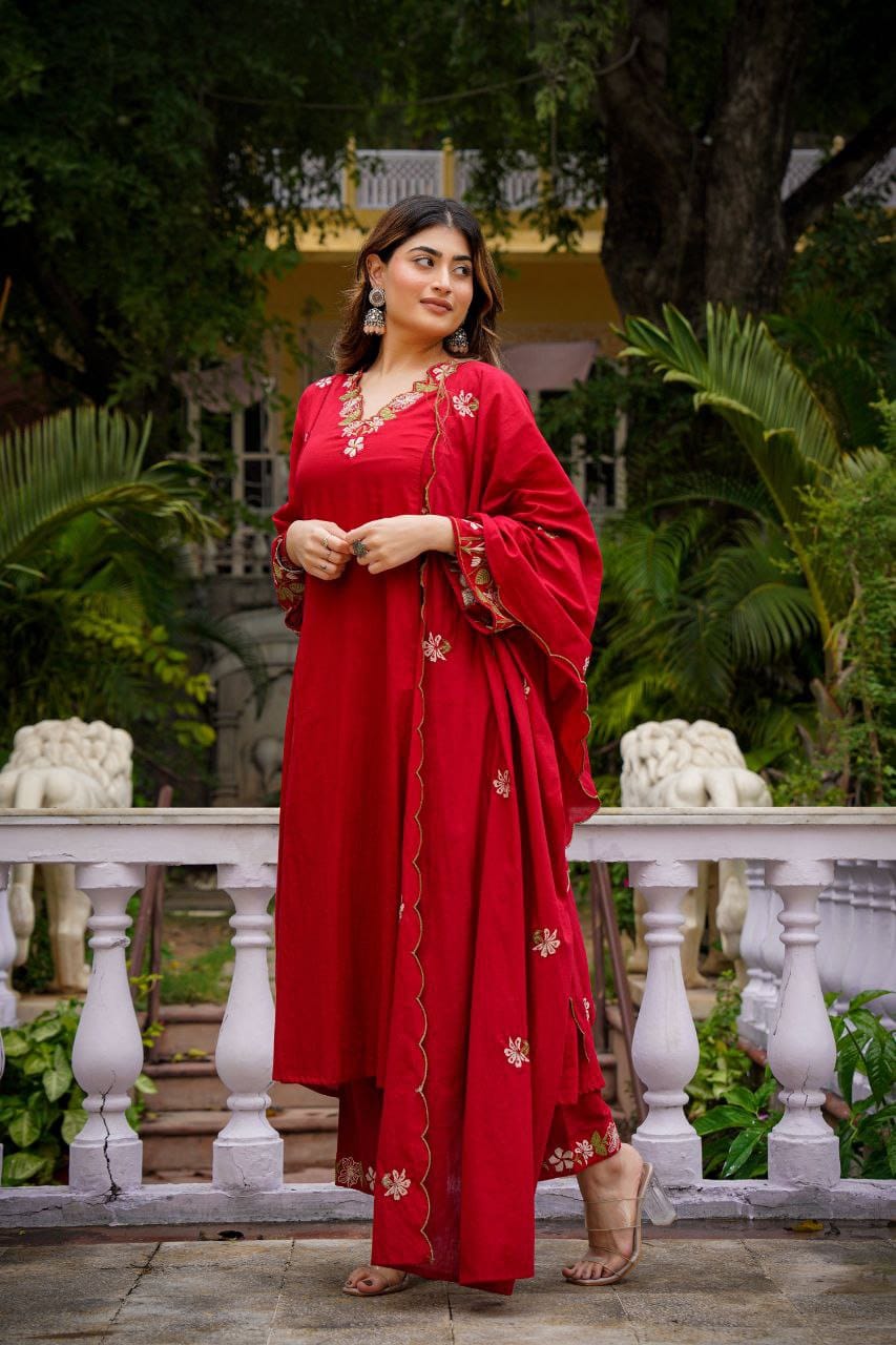 Women's Premium Embroidered Kurta Set