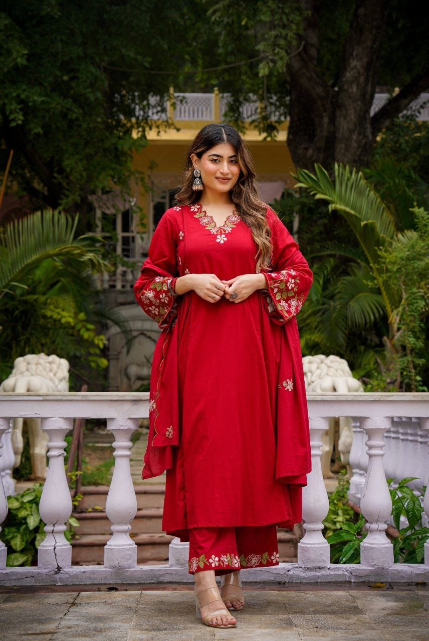 Women's Premium Embroidered Kurta Set