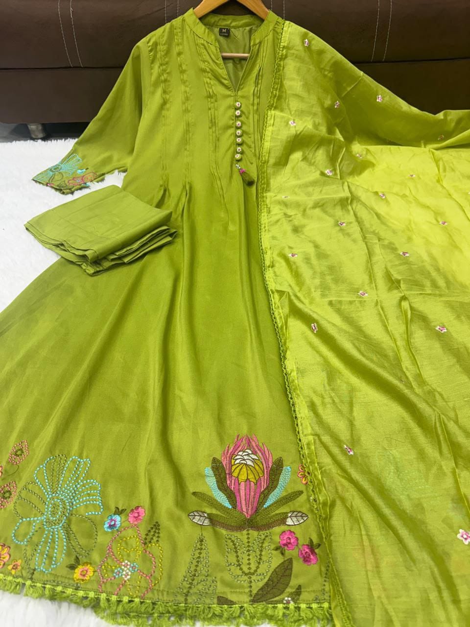 Women's Embroidered Anarkali Kurta Set