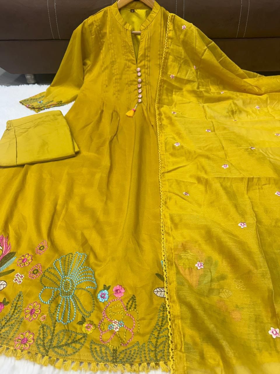 Women's Embroidered Anarkali Kurta Set