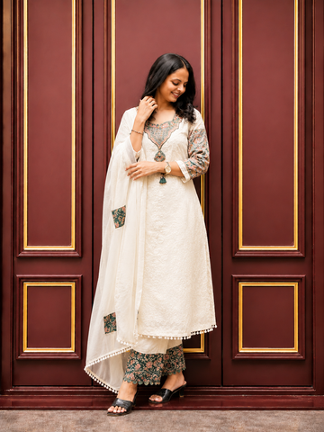 Premium Embroidered Straight Kurta Set