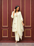 Women's Premium Embroidered Mirror Work Straight Kurta Set | Ethnic Wear