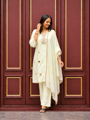 Premium Embroidered Mirror Work  Kurta Set