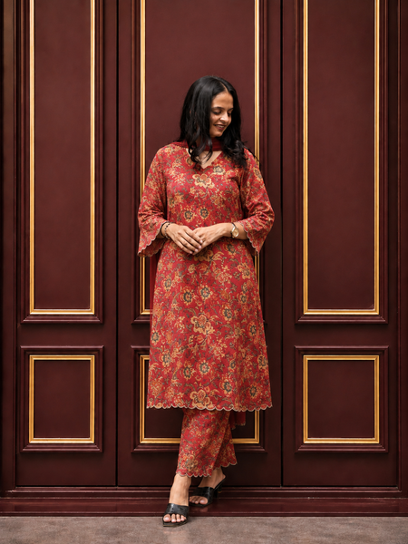 Printed Kurta Pant Set | Premium Ethnic Wear