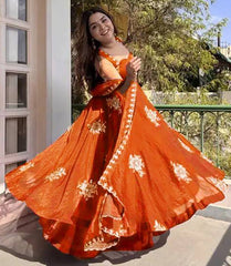 Embroidered Anarkali Kurta Set with Dupatta | Festive & Wedding